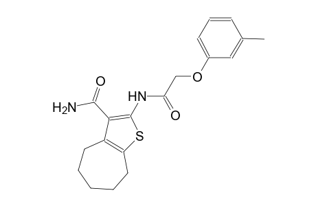 2-{[(3-methylphenoxy)acetyl]amino}-5,6,7,8-tetrahydro-4H-cyclohepta[b]thiophene-3-carboxamide