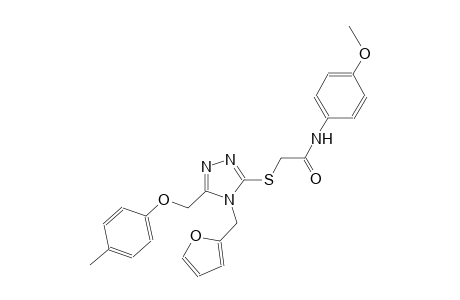 2-({4-(2-furylmethyl)-5-[(4-methylphenoxy)methyl]-4H-1,2,4-triazol-3-yl}sulfanyl)-N-(4-methoxyphenyl)acetamide