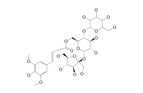 ARILLATOSE-D;O-BETA-D-GLUCOPYRANOSYL-(1->3)-6-O-SINAPOYL-ALPHA-D-GLUCOPYRANOSYL-BETA-D-FRUCTOFURANOSIDE