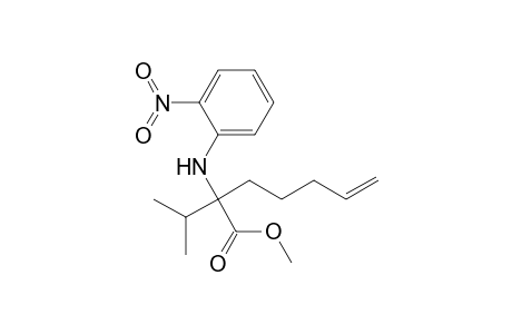 Methyl 2-isopropyl-2-(2-nitroanilino)-6-heptenoate