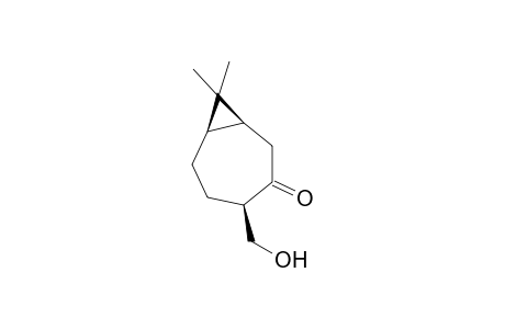 (+)-(1S,4R,7R)-8,8-Dimethyl-4-hydroxymethylbicyclo[5.1.0]octan-3-one