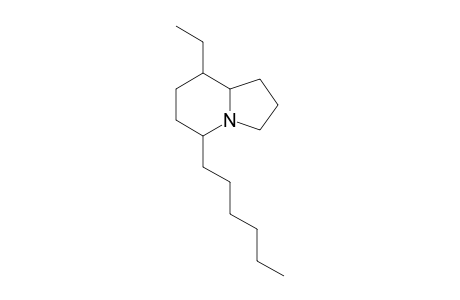 8-Ethyl-5-hexyl-indolizidine