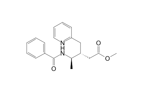 (3R,4R)-4-benzamido-3-(2-pyridinylmethyl)pentanoic acid methyl ester
