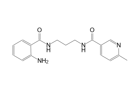 3-pyridinecarboxamide, N-[3-[(2-aminobenzoyl)amino]propyl]-6-methyl-