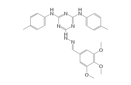 3,4,5-trimethoxybenzaldehyde [4,6-di(4-toluidino)-1,3,5-triazin-2-yl]hydrazone