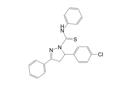 5-(4-chlorophenyl)-N,3-diphenyl-4,5-dihydro-1H-pyrazole-1-carbothioamide