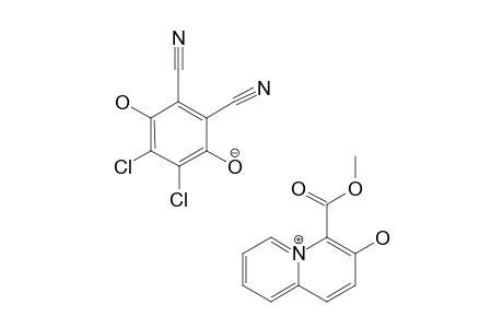 4-METHOXYCARBONYL-3-OXYQUINOLIZINIUM-2,3-DICHLORO-5,6-DICYANO-4-OXY-PHENYLOXIDE
