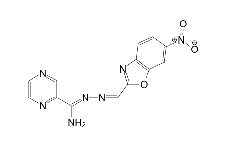 2-Pyrazinecarbox-N1-(6-nitro-2-benzoxazolylmethylene)amidrazone