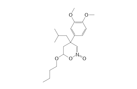 6-BUTOXY-4-(ISO-BUTYL)-4-(3',4'-DIMETHOXY-PHENYL)-5,6-DIHYDRO-4H-[1,2]-OXAZINE-N-OXIDE