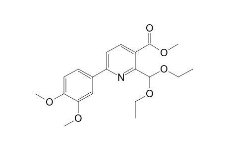 Methyl 2-Diethoxymethyl-6-(3,4-dimethoxyphenyl)nicotinates