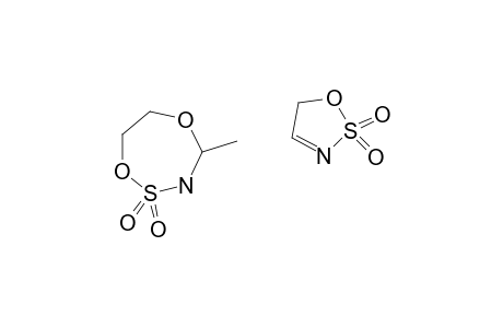 4-METHYL-1,5-DIOXA-2-THIA-3-AZA-CYCLOHEPTANE-2,2-DIOXIDE+5H-[1,2,3]-OXATHIAZOLINE-2,2-DIOXIDE;MIXTURE