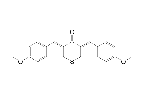 (3Z,5Z)-3,5-Bis(4-methoxybenzylidene)-tetrahydrothiopyran-4-one