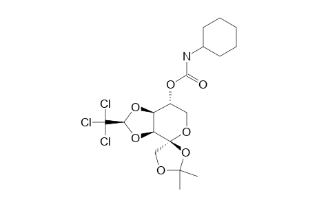 (R)-5-O-CYCLOHEXYL-CARBAMOYL-1,2-O-ISOPROPYLIDENE-3,4-O-(2,2,2-TRICHLORO-ETHYLIDENE)-BETA-D-TAGATOPYRANOSE
