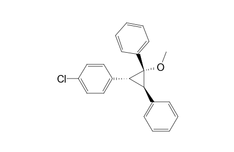 Benzene, 1-chloro-4-(2-methoxy-2,3-diphenylcyclopropyl)-, (1.alpha.,2.beta.,3.beta.)-