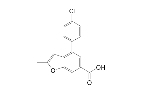 4-(4-Chlorophenyl)benzo[b](2-methylfuran)-6-carboxylic Acid