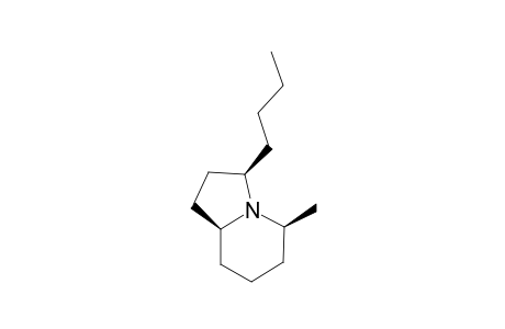 MONOMORINE-I;(3R,5S,8AS)-3-BUTYL-5-METHYLINDOLIZIDINE