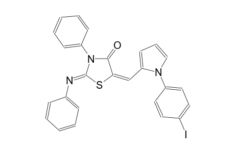 (2Z,5E)-5-{[1-(4-iodophenyl)-1H-pyrrol-2-yl]methylene}-3-phenyl-2-(phenylimino)-1,3-thiazolidin-4-one