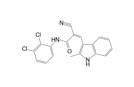 (2Z)-2-cyano-N-(2,3-dichlorophenyl)-3-(2-methyl-1H-indol-3-yl)-2-propenamide