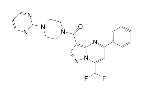 7-(difluoromethyl)-5-phenyl-3-{[4-(2-pyrimidinyl)-1-piperazinyl]carbonyl}pyrazolo[1,5-a]pyrimidine