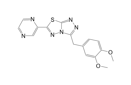 [1,2,4]triazolo[3,4-b][1,3,4]thiadiazole, 3-[(3,4-dimethoxyphenyl)methyl]-6-pyrazinyl-