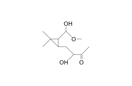 cis-2-(1-Hydroxy-1-methoxy-methyl)-3-(2-hydroxy-3-oxo-butyl)-1,1-dimethyl-cyclopropane