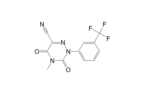 1,2,4-Triazine-6-carbonitrile, 2,3,4,5-tetrahydro-4-methyl-3,5-dioxo-2-[3-(trifluoromethyl)phenyl]-