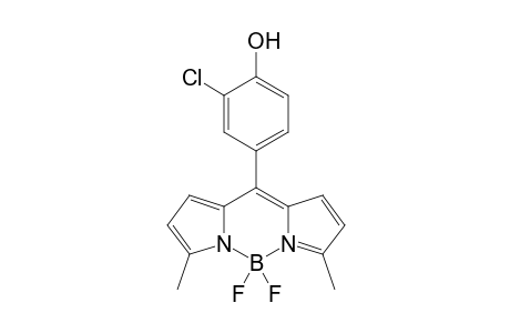 4,4-Difluoro-8-(3-chloro-4-hydroxyphenyl)-3,5-dimethyl-4-bora-3a,4a-diaza-s-indacene