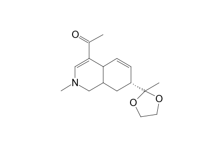 .delta.3,.delta.5-2-methyl-4-acetyl-7.alpha.-(1,1-ethylenedioxyeth-1-yl)hexahydroisoquinoline