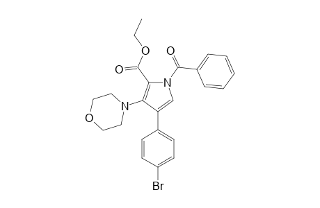 1-(benzoyl)-4-(4-bromophenyl)-3-morpholino-pyrrole-2-carboxylic acid ethyl ester