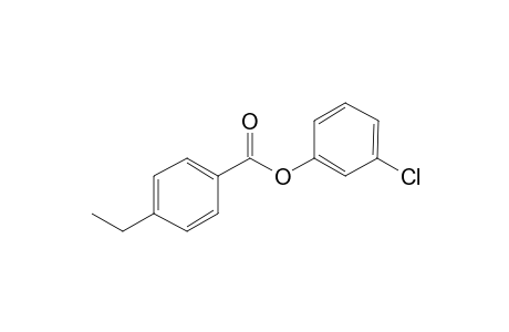 4-Ethylbenzoic acid, 3-chlorophenyl ester