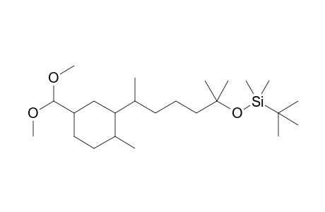 5-(Dimethoxymethyl)-2-methyl-1-[1,5-dimethyl-5-(diimethyltert-butylsilyloxy)hexyl]cyclohexane