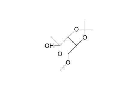 2-Hydroxy-3(S),4(R)-isopropylidenedioxy-5-methoxy-2-methyl-tetrahydrofuran
