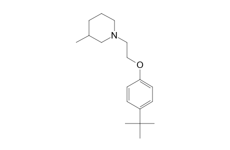 Piperidine, 1-[2-[4-(1,1-dimethylethyl)phenoxy]ethyl]-3-methyl-