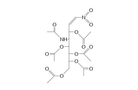 4-Acetamido-3,5,6,7,8-pentaacetoxy-D-glycero-D-galacto-1-nitro-1-octene