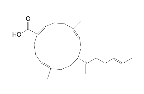 1,5,11-Cyclotetradecatriene-1-carboxylic acid, 5,11-dimethyl-8-(5-methyl-1-methylene-4-hexenyl)-, [R-(Z,Z,E)]-