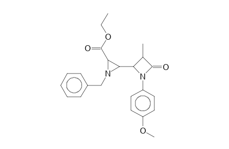 1-Benzyl-3-[1-(4-methoxyphenyl)-3-methyl-4-oxo-azetidin-2-yl]aziridine-2-carboxylic acid, ethyl ester