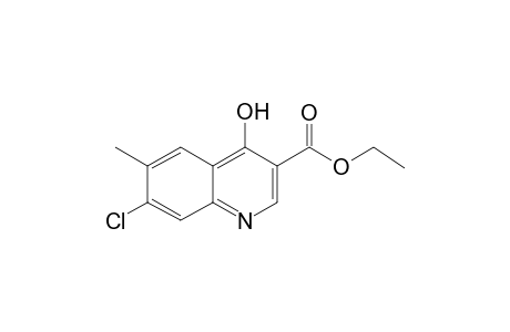 7-Chloro-4-hydroxy-6-methyl-quinoline-3-carboxylic acid ethyl ester