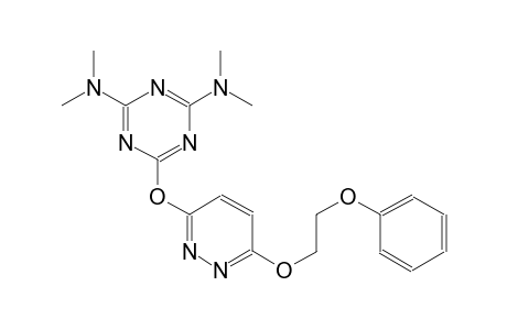 1,3,5-triazine-2,4-diamine, N~2~,N~2~,N~4~,N~4~-tetramethyl-6-[[6-(2-phenoxyethoxy)-3-pyridazinyl]oxy]-