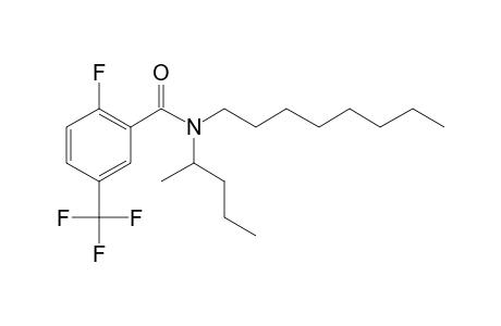 Benzamide, 2-fluoro-5-trifluoromethyl-N-(2-pentyl)-N-octyl-