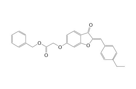 acetic acid, [[(2Z)-2-[(4-ethylphenyl)methylene]-2,3-dihydro-3-oxobenzofuranyl]oxy]-, phenylmethyl ester