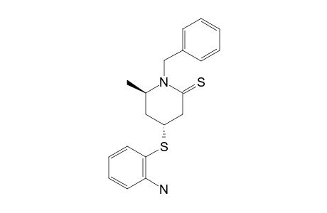 TRANS-4-(2-AMINOPHENYLTHIO)-1-BENZYL-6-METHYLPIPERIDINE-2-THIONE