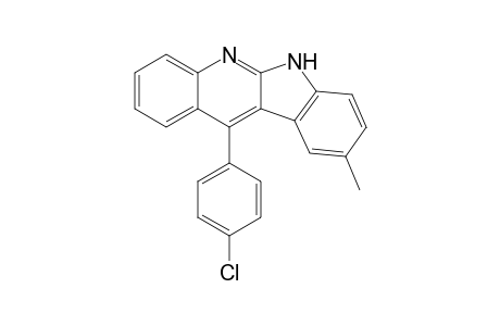 11-(p-Chlorophenyl)-9-methyl-6H-indolo[2,3-b]quinoline