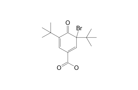 3-bromo-3,5-ditert-butyl-4-keto-cyclohexa-1,5-diene-1-carboxylic acid