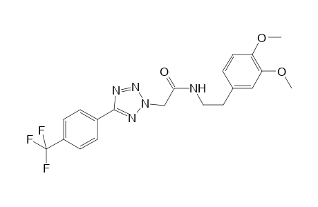 2H-1,2,3,4-Tetrazole-2-acetamide, N-[2-(3,4-dimethoxyphenyl)ethyl]-5-[4-(trifluoromethyl)phenyl]-