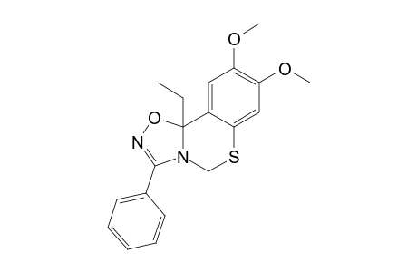 8,9-DIMETHOXY-10B-ETHYL-3-PHENYL-1,2,4-OXADIAZOLO-[4,5-C]-[1,3]-BENZOTHIAZINE