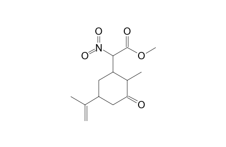 5-Isopropenyl-2-methyl-3-[(methoxycarbonyl)nitromethyl]cyclohexanone