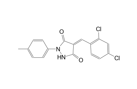 (4E)-4-(2,4-dichlorobenzylidene)-1-(p-tolyl)pyrazolidine-3,5-quinone