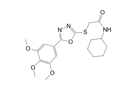 acetamide, N-cyclohexyl-2-[[5-(3,4,5-trimethoxyphenyl)-1,3,4-oxadiazol-2-yl]thio]-