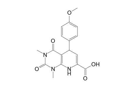 5-(p-Methoxyphenyl)-1,3-dimethyl-1,2,3,4,5,8-hexahydro-2,4-dioxopyrido[2,3-d]pyrimidine-7-carboxylic Acid