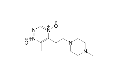 6-Methyl-5-[2-(4-methyl-1-piperazinyl)ethyl]-1-oxido-1,2,4-triazin-4-ium 4-oxide